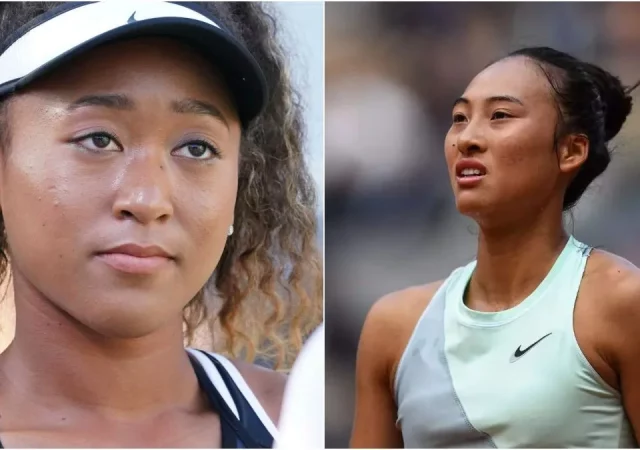 Qinwen Zheng and Naomi Osaka