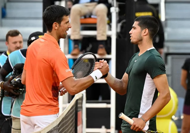 Novak Djokovic and Carlos Alaraz