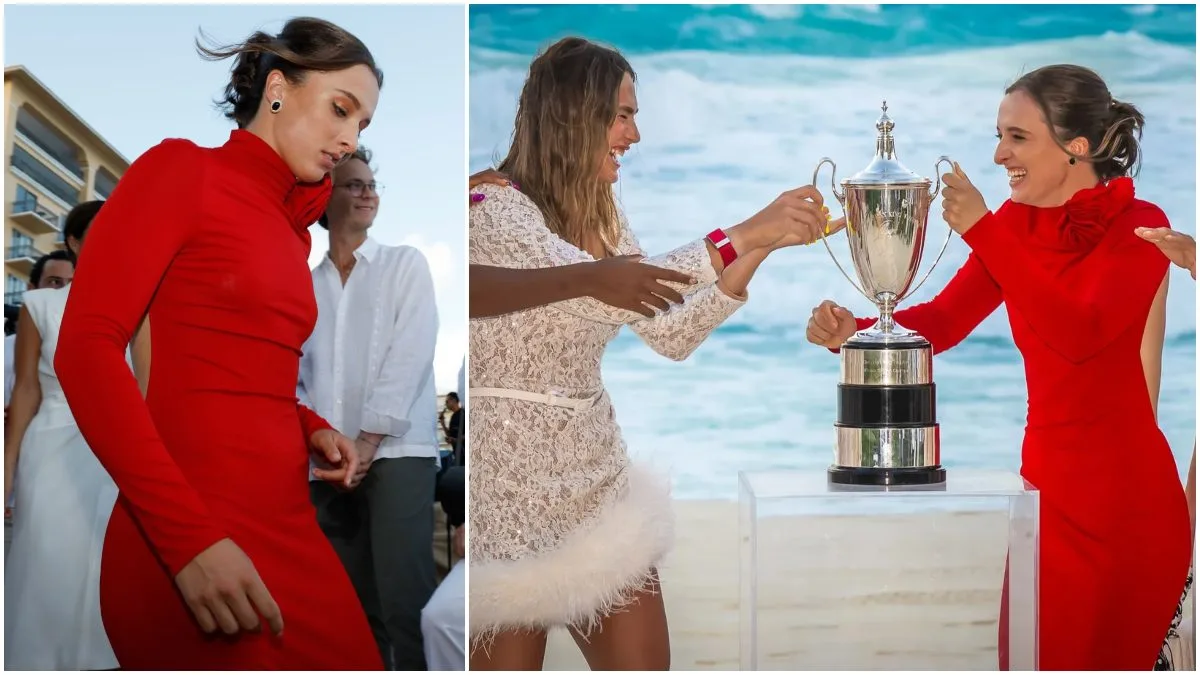 “It was a nice choice,” Iga Swiatek explains her WTA Finals red dress ...