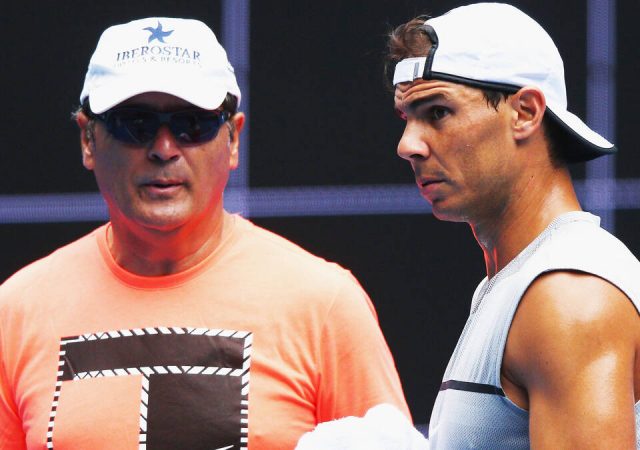 Rafael Nadal and Toni Nadal