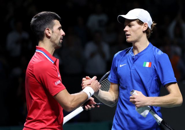 Novak Djokovic and Jannik Sinner