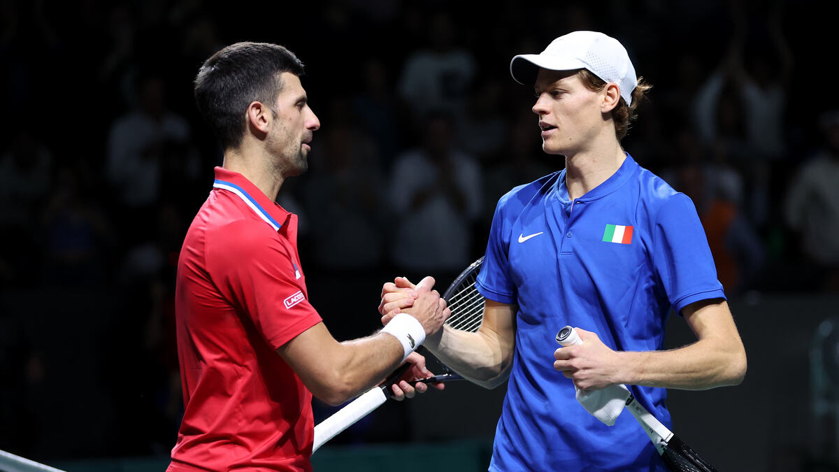 Novak Djokovic and Jannik Sinner