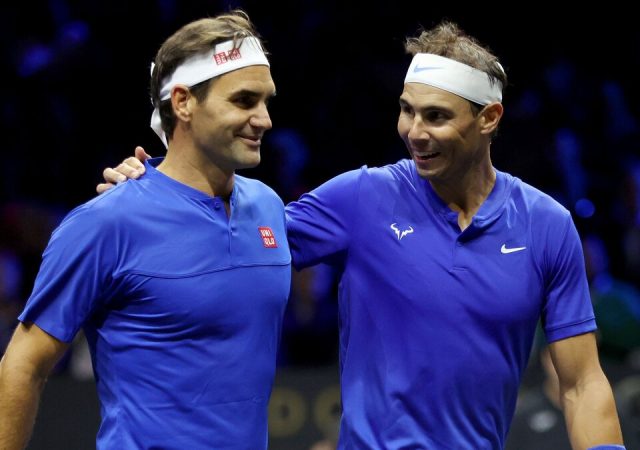 Roger Federer and Rafael Nadal