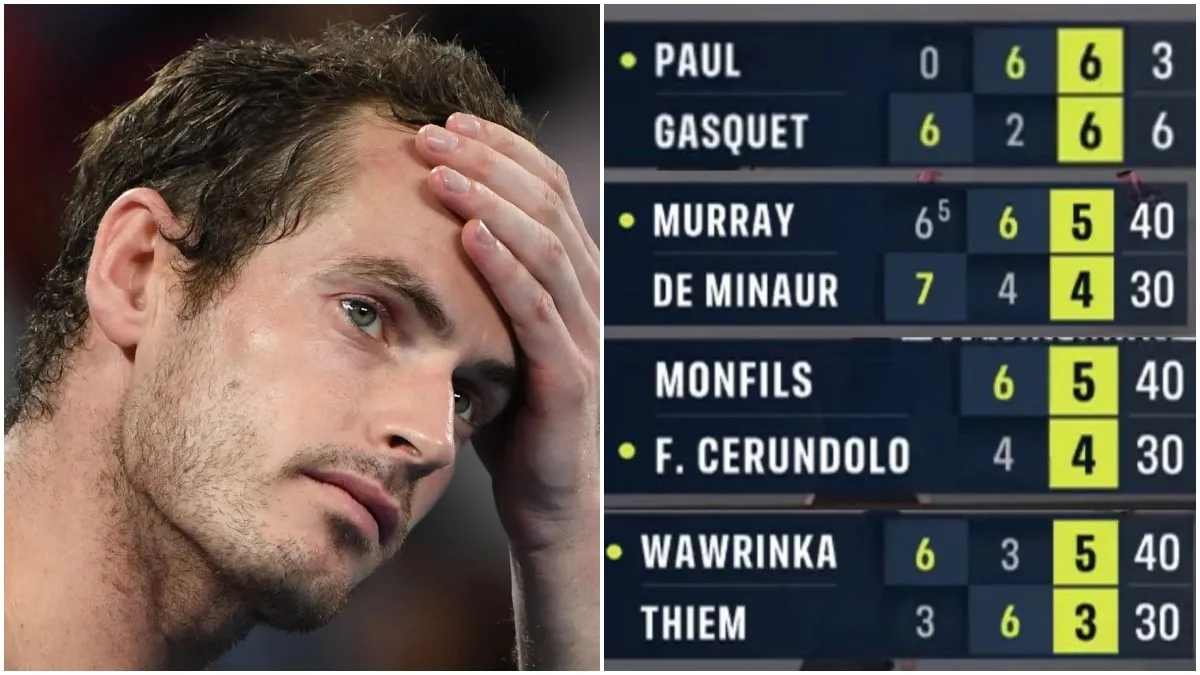 Andy Murray upset