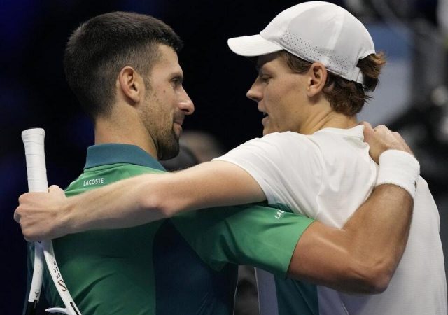Jannik Sinner and Novak Djokovic