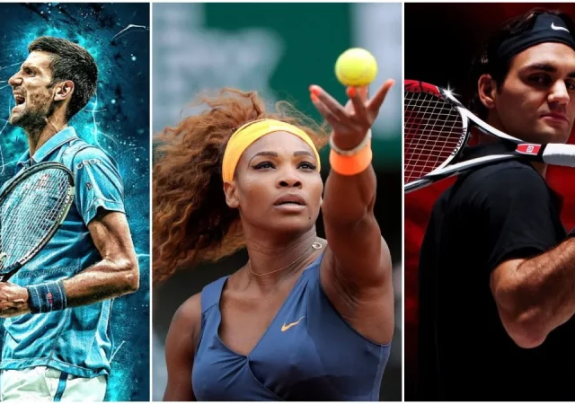 Roger Federer Novak Djokovic Serena Williams