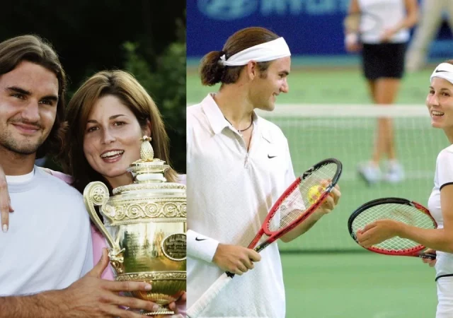 Roger Federer and Mirka Federer