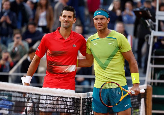 Novak Djokovic and Rafael Nadal