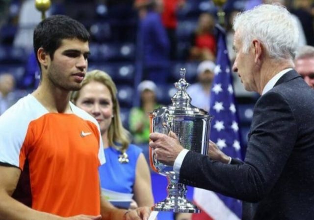 Carlos Alcaraz and John McEnroe