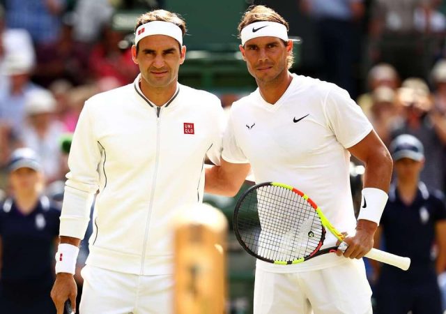 Roger Federer and Rafael Nadal