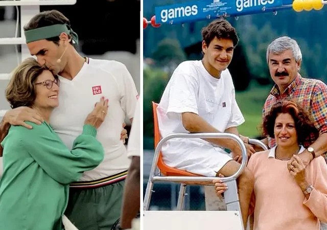 Roger Federer, Robert Federer and Lynette Federer