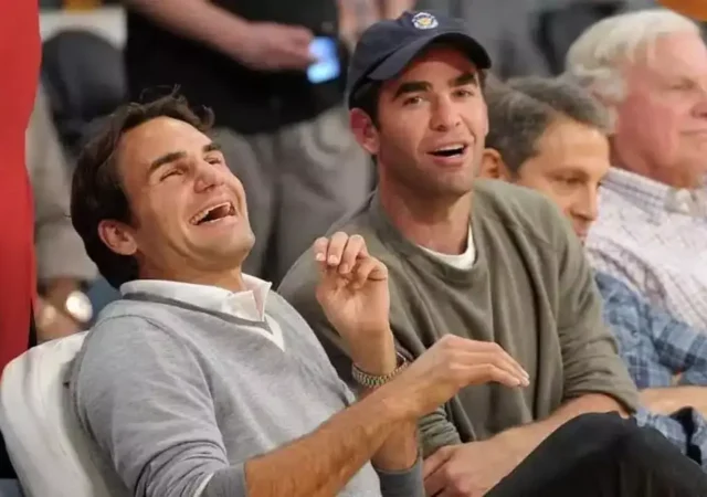 Roger Federer and Pete Sampras