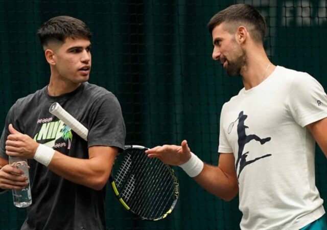 Novak Djokovic and Carlos Alcaraz