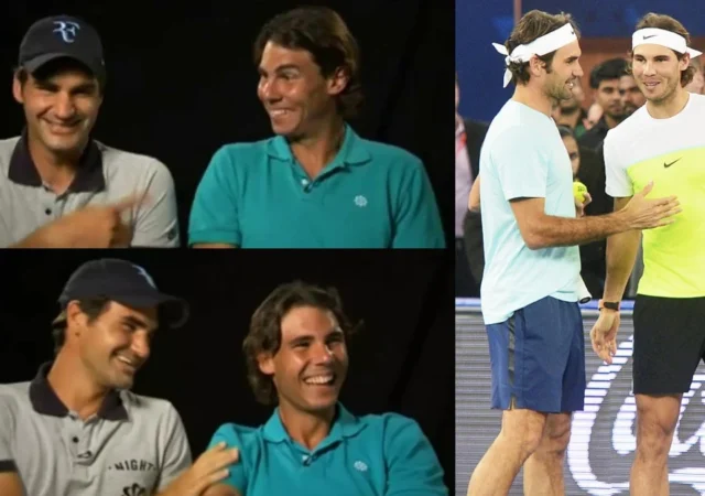 Rafael Nadal and Roger Federer