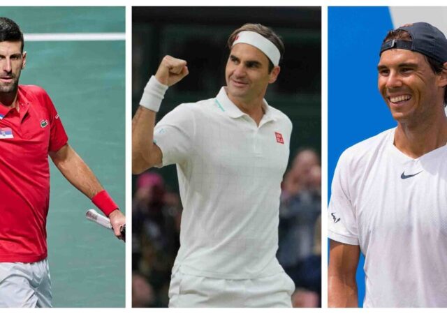 Novak Djokovic, Roger Federer and Rafael Nadal