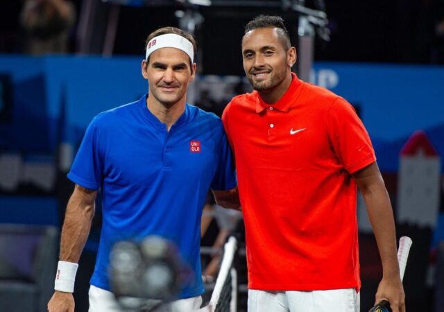 Roger Federer and Nick Kyrgios