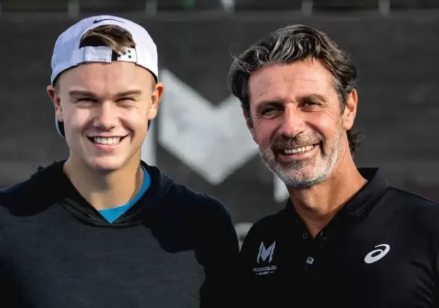 Patrick Mouratoglou and Holger Rune