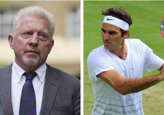 Boris Becker and Roger Federer