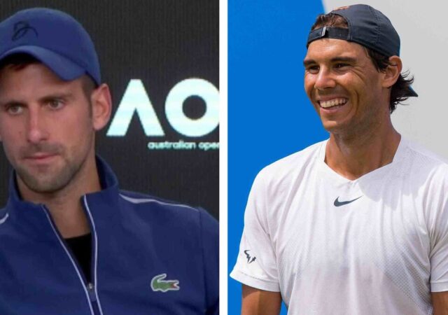 Novak Djokovic and Rafael Nadal