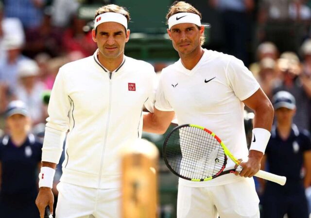 Roger Federer and Rafael Nadal