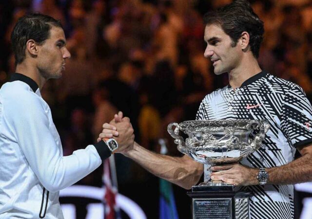 Roger Federer and Rafael Nadal