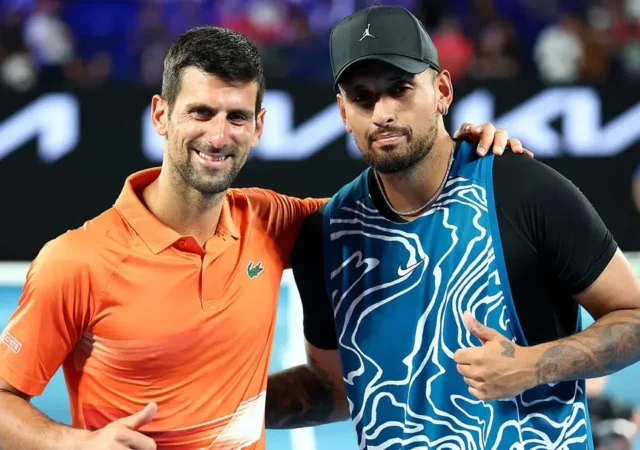 Nick Kyrgios and Novak Djokovic