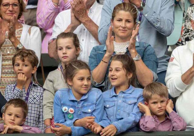 Roger Federer's wife and kids