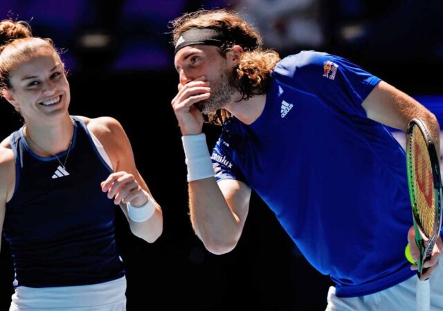 Stefanos Tsitsipas and Maria Sakkari