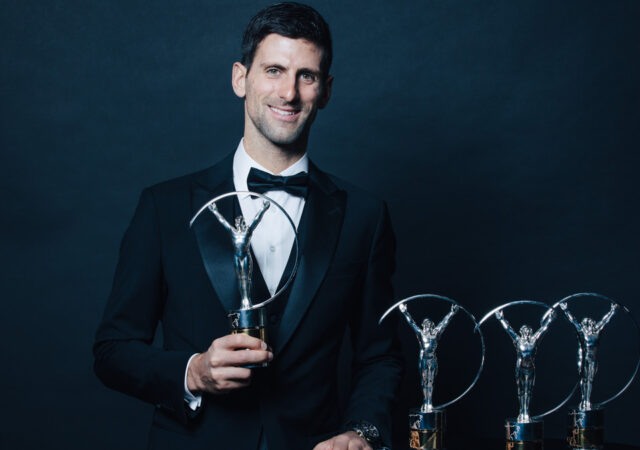 Novak Djokovic, 4-time winner of the Laureus sportsman of the year award
